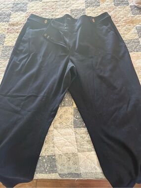 LOFT Navy Wide-Leg Pants